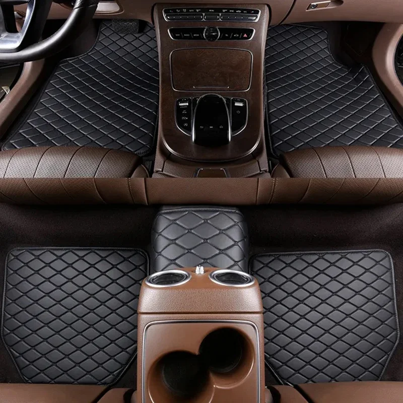 Interior Design Styles - Car Floor Mats 5Pcs PU Leather