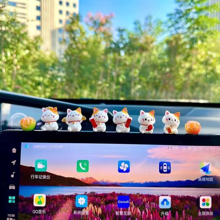 Interior Design Japan - Car Japanese Lucky Cat Ornaments Car