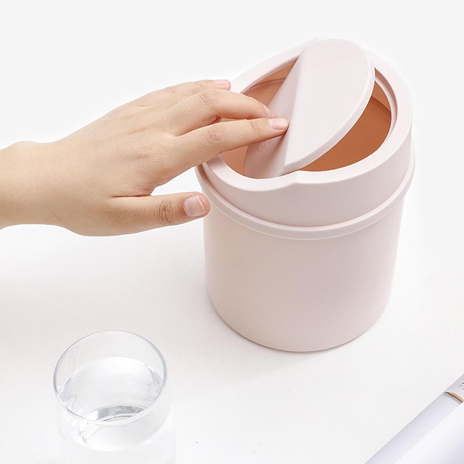 Mini Desk Trash Can With Flipp - Interior Design Your Home ulasan dan harga