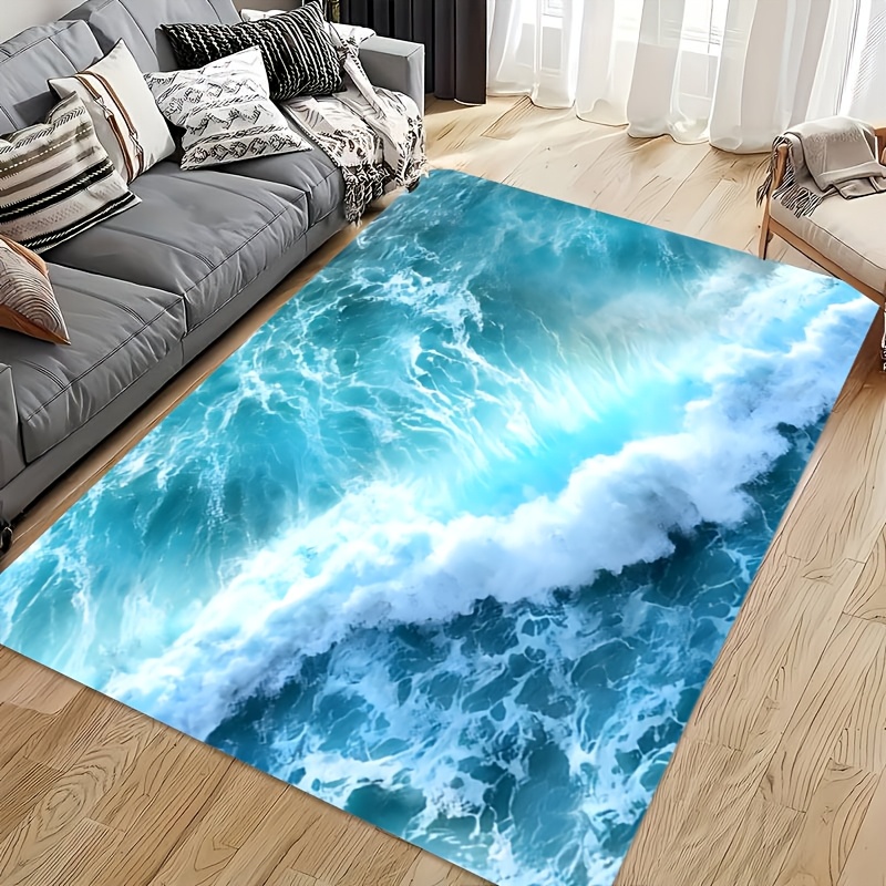 Ocean Wave Doormat - Serene Bl - Interior Design Your Home ulasan dan harga