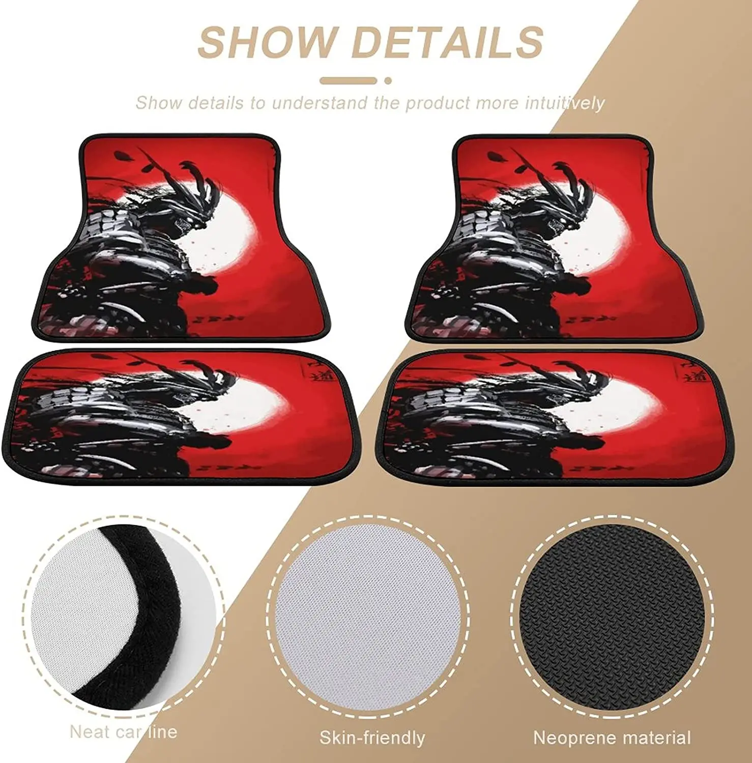 Japan Samurai in Moon Back Car - Interior Design Japan ulasan dan harga