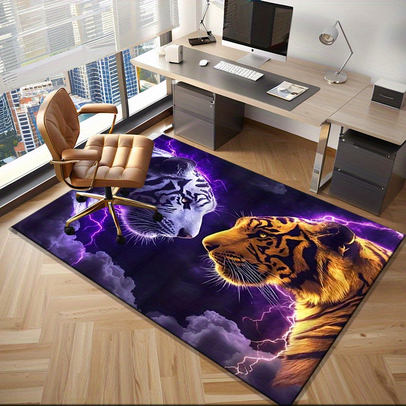 Tiger faces rug with electric  - Interior Design Your Home ulasan dan harga