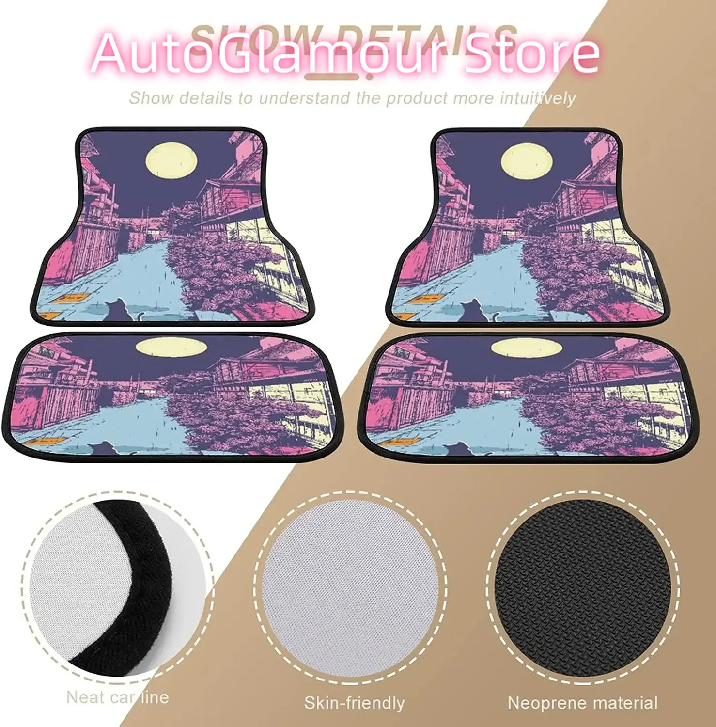 Kawaii Cat Vaporwave Japan Car - Interior Design Japan ulasan dan harga