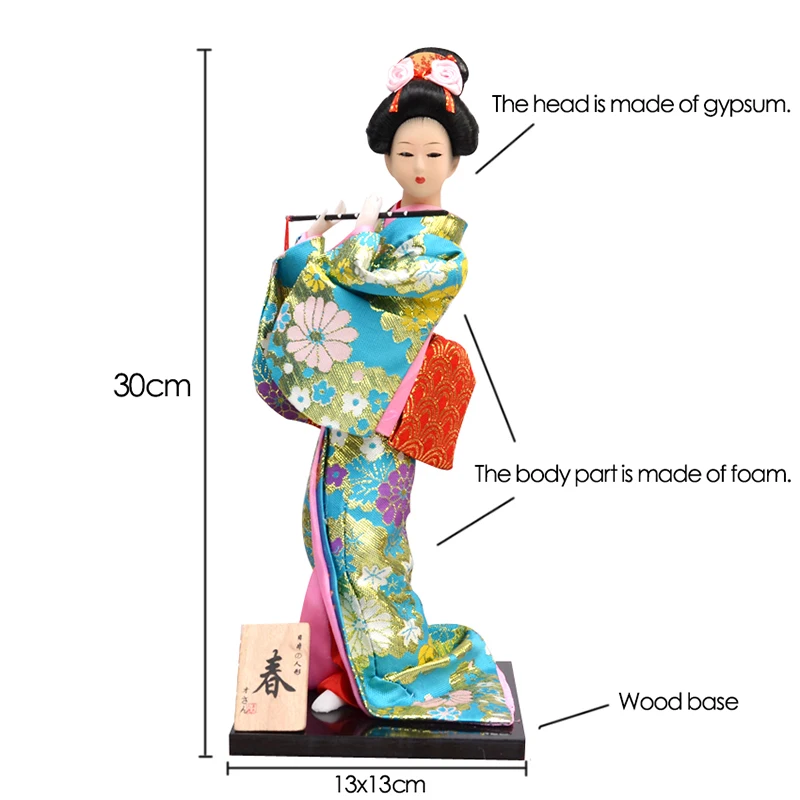 30cm Traditional Japanese Geis - Interior Design Japan ulasan dan harga