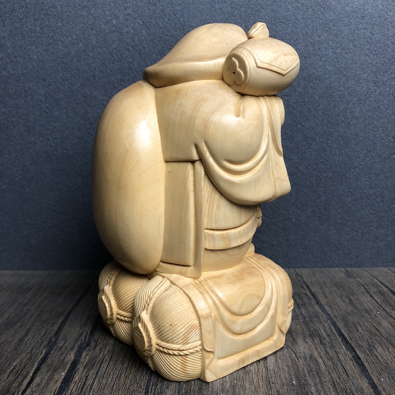 Hand Carved Hinoki Wood Daikok - Interior Design Japan ulasan dan harga