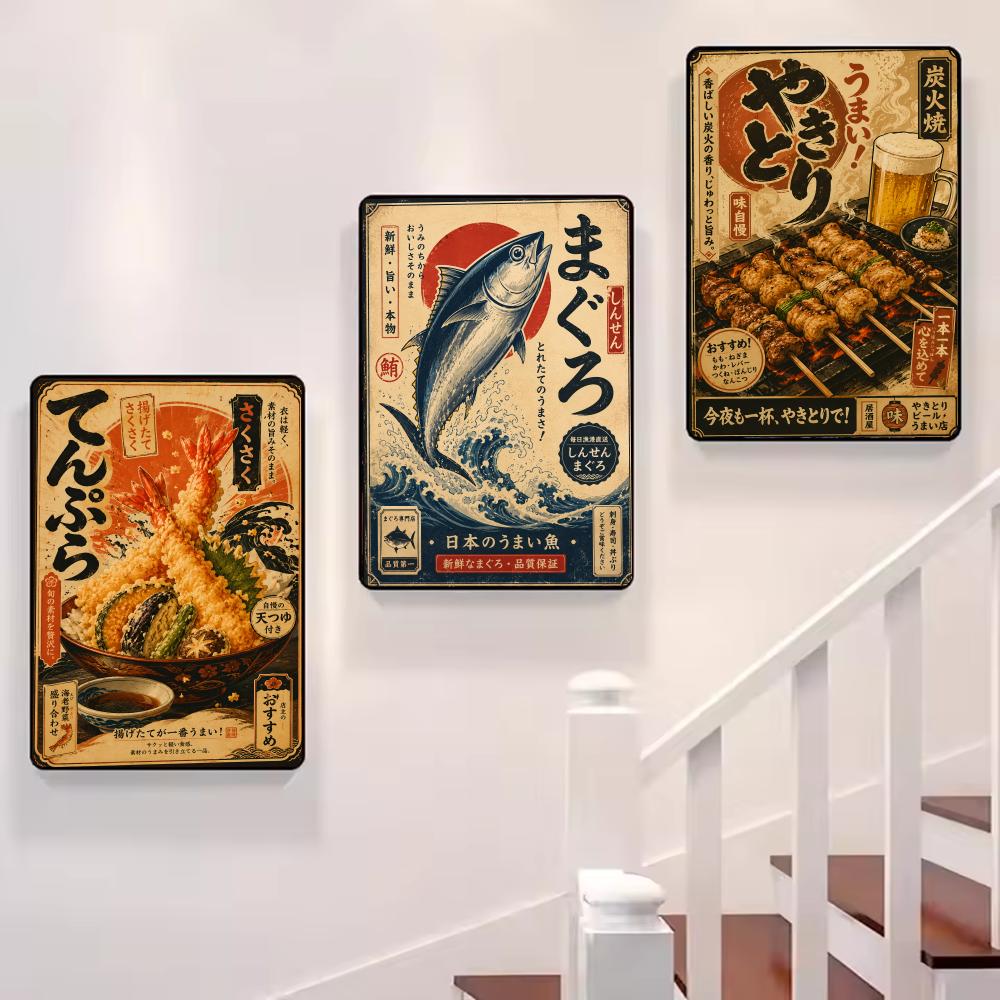 Vintage Japanese Fish Sushi La - Interior Design Japan ulasan dan harga