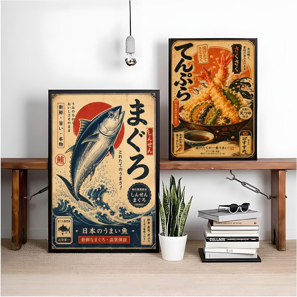 Vintage Japanese Fish Sushi La - Interior Design Japan ulasan dan harga